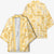 Melemele Aloha Hawaii Kimono Plumeria Lei With Palaka Motif - Polynesian Pride