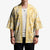 Melemele Aloha Hawaii Kimono Plumeria Lei With Palaka Motif - Polynesian Pride