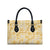Melemele Aloha Hawaii Leather Bag Plumeria Lei With Palaka Motif - Polynesian Pride