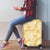 Melemele Aloha Hawaii Luggage Cover Plumeria Lei With Palaka Motif - Polynesian Pride