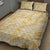 Melemele Aloha Hawaii Quilt Bed Set Plumeria Lei With Palaka Motif - Polynesian Pride