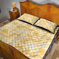 Melemele Aloha Hawaii Quilt Bed Set Plumeria Lei With Palaka Motif - Polynesian Pride