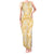 Melemele Aloha Hawaii Tank Maxi Dress Plumeria Lei With Palaka Motif - Polynesian Pride