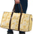 Melemele Aloha Hawaii Travel Bag Plumeria Lei With Palaka Motif - Polynesian Pride