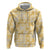 Melemele Aloha Hawaii Zip Hoodie Plumeria Lei With Palaka Motif - Polynesian Pride