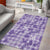Poni Aloha Hawaii Area Rug Plumeria Lei With Palaka Motif - Polynesian Pride
