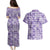 Poni Aloha Hawaii Couples Matching Puletasi and Hawaiian Shirt Plumeria Lei With Palaka Motif - Polynesian Pride