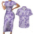 Poni Aloha Hawaii Couples Matching Short Sleeve Bodycon Dress and Hawaiian Shirt Plumeria Lei With Palaka Motif - Polynesian Pride