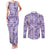 Poni Aloha Hawaii Couples Matching Tank Maxi Dress and Long Sleeve Button Shirt Plumeria Lei With Palaka Motif - Polynesian Pride