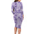 Poni Aloha Hawaii Family Matching Long Sleeve Bodycon Dress and Hawaiian Shirt Plumeria Lei With Palaka Motif - Polynesian Pride