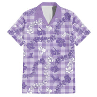 Poni Aloha Hawaii Family Matching Off The Shoulder Long Sleeve Dress and Hawaiian Shirt Plumeria Lei With Palaka Motif - Polynesian Pride