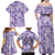 Poni Aloha Hawaii Family Matching Off Shoulder Maxi Dress and Hawaiian Shirt Plumeria Lei With Palaka Motif - Polynesian Pride
