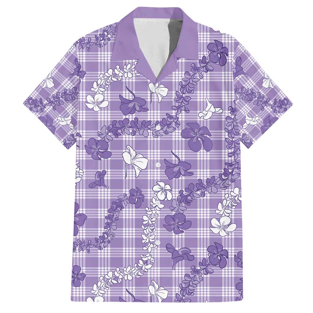 Poni Aloha Hawaii Family Matching Puletasi and Hawaiian Shirt Plumeria Lei With Palaka Motif - Polynesian Pride