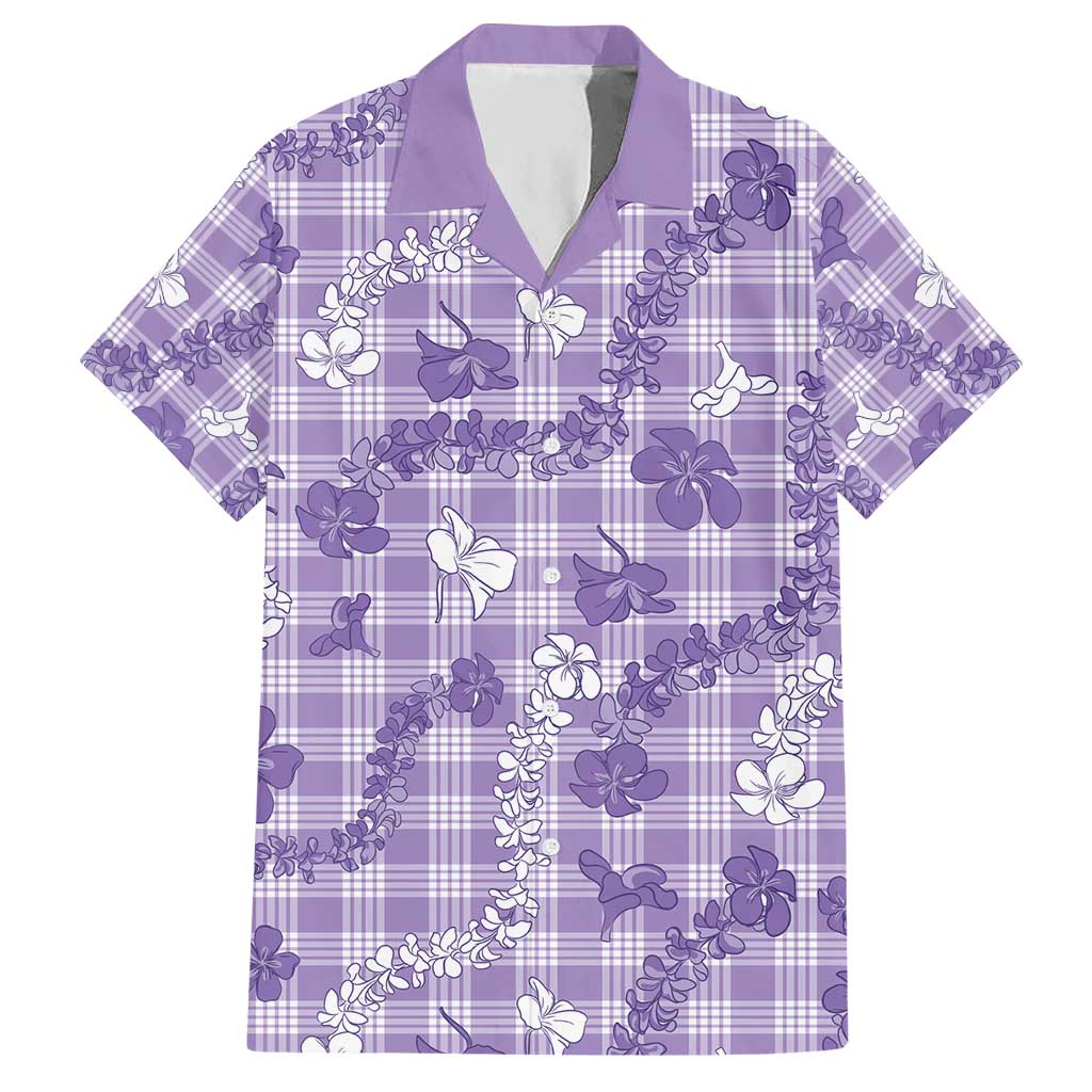 Poni Aloha Hawaii Family Matching Short Sleeve Bodycon Dress and Hawaiian Shirt Plumeria Lei With Palaka Motif - Polynesian Pride