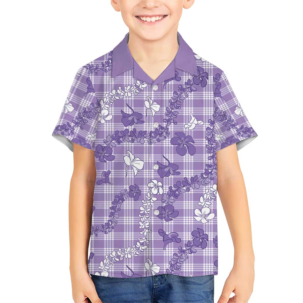 Poni Aloha Hawaii Family Matching Short Sleeve Bodycon Dress and Hawaiian Shirt Plumeria Lei With Palaka Motif - Polynesian Pride