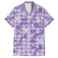 Poni Aloha Hawaii Family Matching Tank Maxi Dress and Hawaiian Shirt Plumeria Lei With Palaka Motif - Polynesian Pride