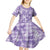 Poni Aloha Hawaii Kid Short Sleeve Dress Plumeria Lei With Palaka Motif - Polynesian Pride