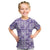 Poni Aloha Hawaii Kid T Shirt Plumeria Lei With Palaka Motif - Polynesian Pride