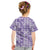 Poni Aloha Hawaii Kid T Shirt Plumeria Lei With Palaka Motif - Polynesian Pride