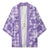 Poni Aloha Hawaii Kimono Plumeria Lei With Palaka Motif - Polynesian Pride