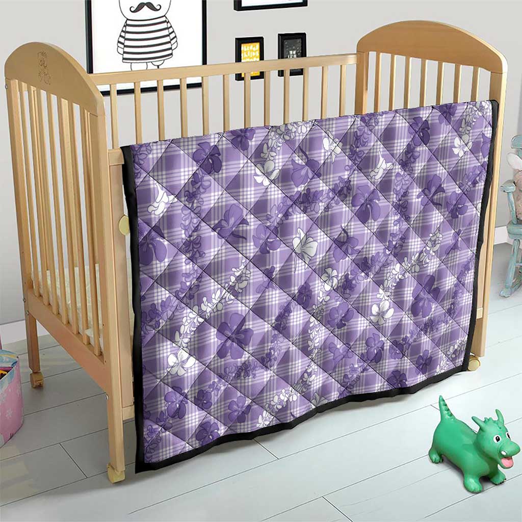 Poni Aloha Hawaii Quilt Plumeria Lei With Palaka Motif - Polynesian Pride