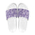 Poni Aloha Hawaii Slide Sandals Plumeria Lei With Palaka Motif - Polynesian Pride
