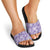 Poni Aloha Hawaii Slide Sandals Plumeria Lei With Palaka Motif - Polynesian Pride
