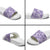 Poni Aloha Hawaii Slide Sandals Plumeria Lei With Palaka Motif - Polynesian Pride