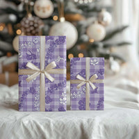 Poni Aloha Hawaii Wrapping Paper Plumeria Lei With Palaka Motif - Polynesian Pride