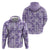 Poni Aloha Hawaii Zip Hoodie Plumeria Lei With Palaka Motif - Polynesian Pride