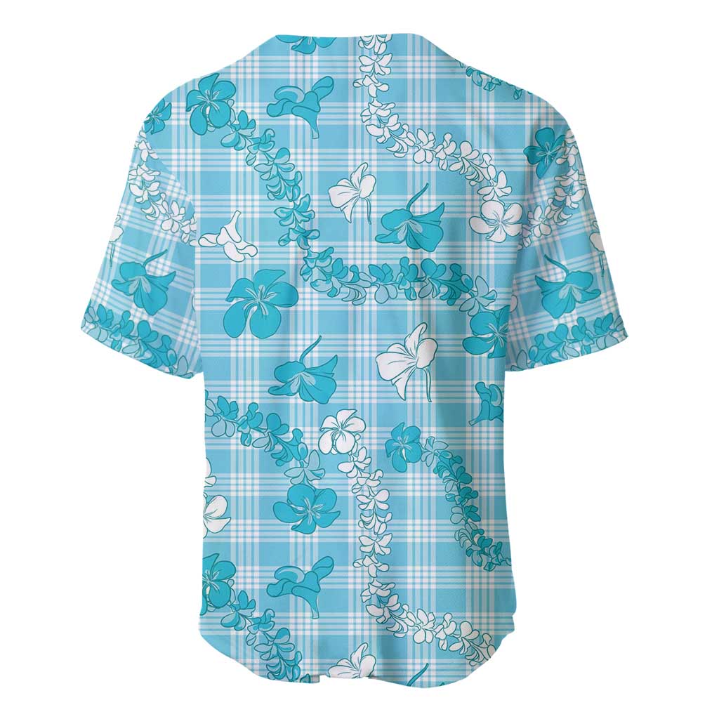 Polu Aloha Hawaii Baseball Jersey Plumeria Lei With Palaka Motif - Polynesian Pride