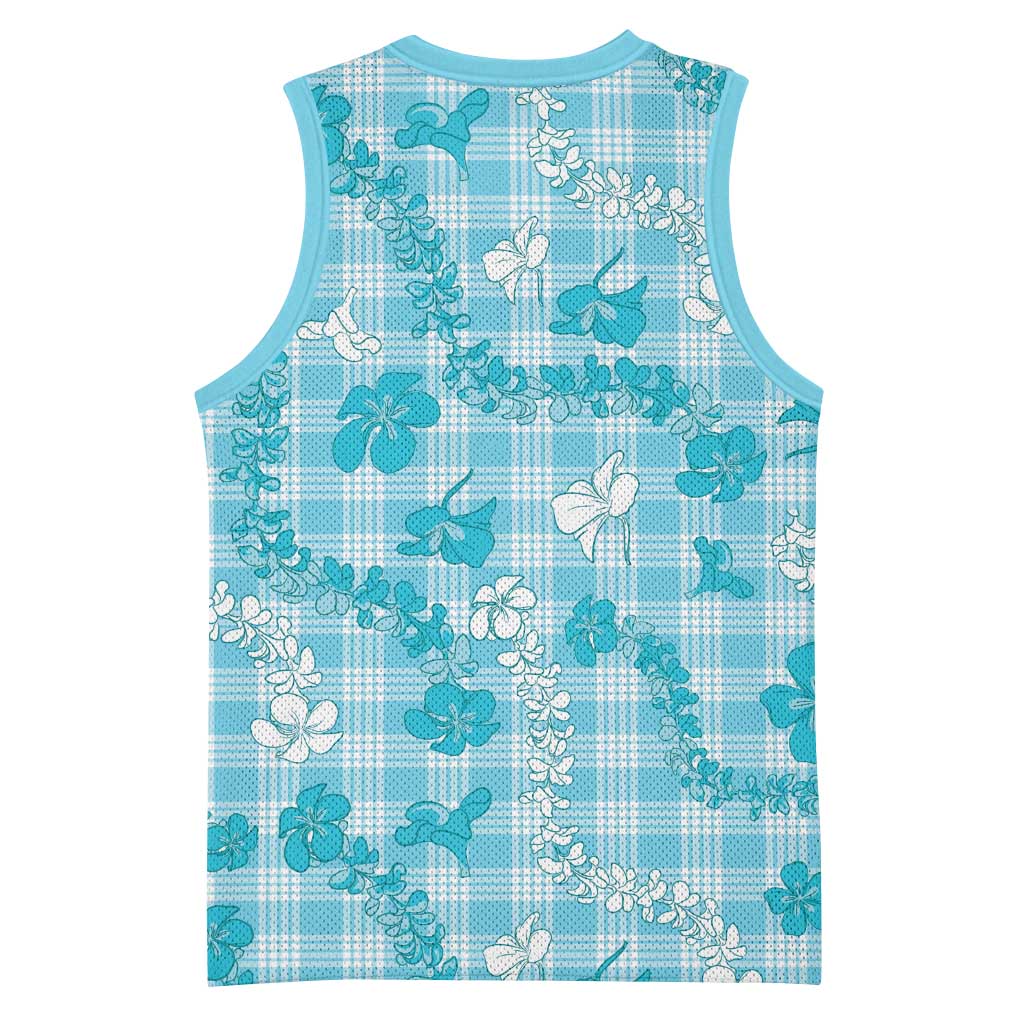 Polu Aloha Hawaii Basketball Jersey Plumeria Lei With Palaka Motif - Polynesian Pride