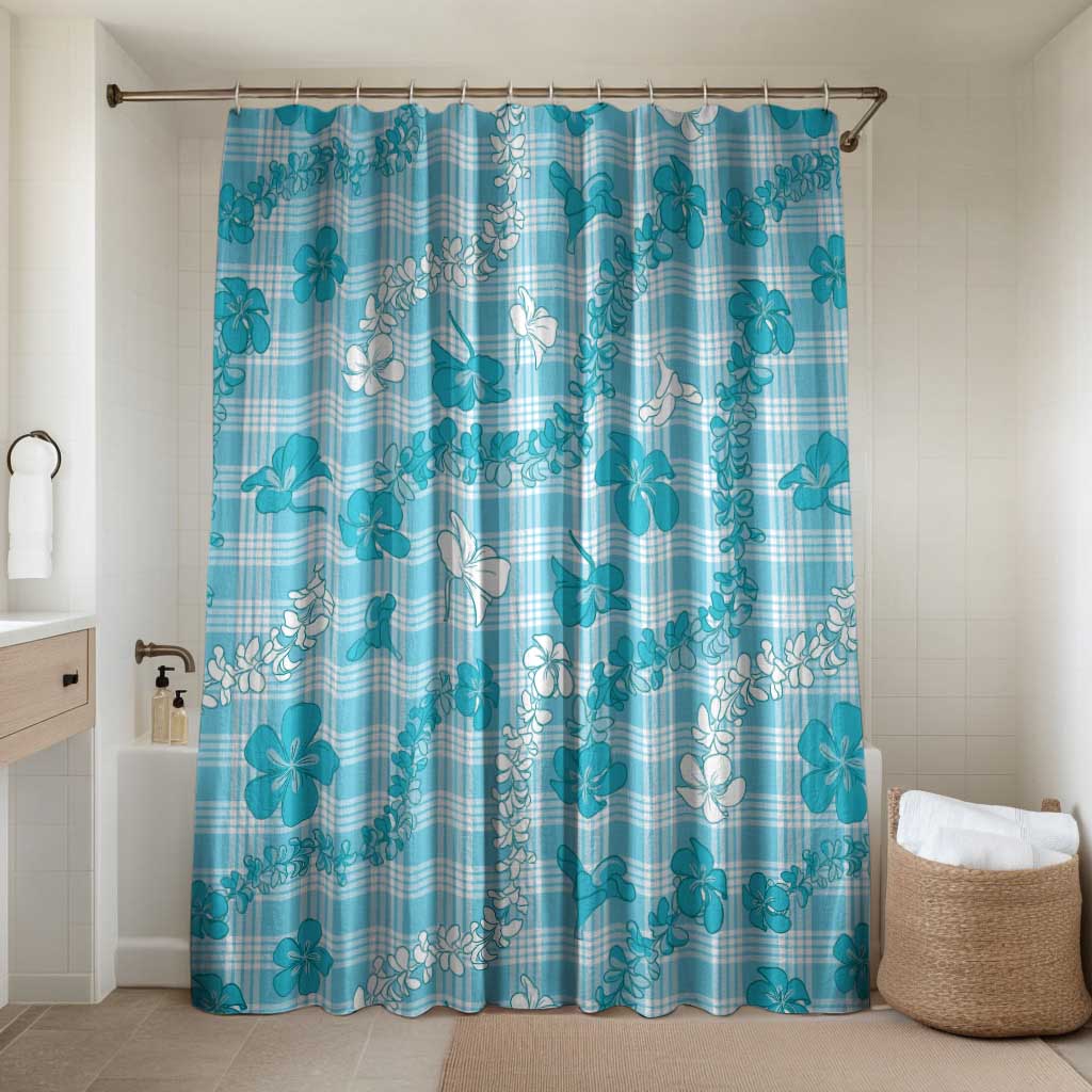 Polu Aloha Hawaii Bathroom Set Plumeria Lei With Palaka Motif - Polynesian Pride