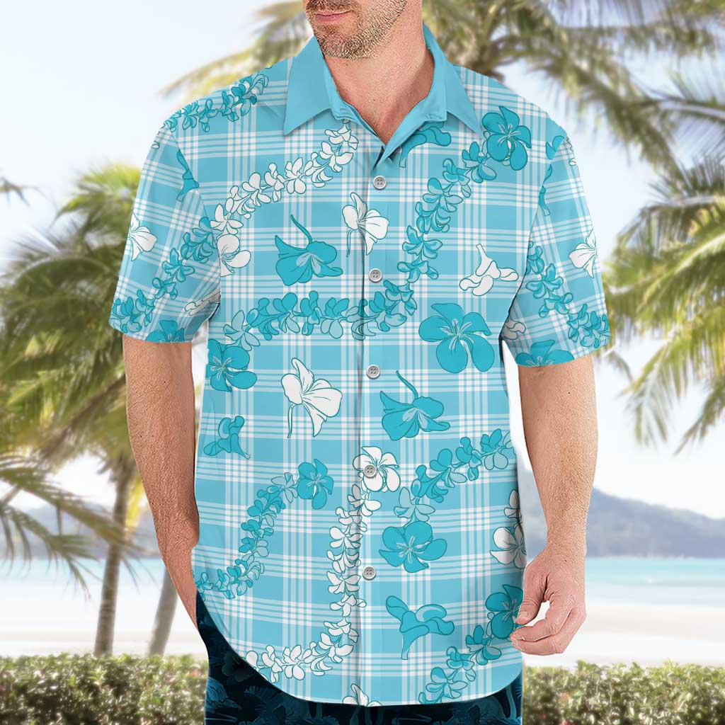 Polu Aloha Hawaii Hawaiian Shirt Plumeria Lei With Palaka Motif - Polynesian Pride