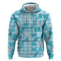 Polu Aloha Hawaii Hoodie Plumeria Lei With Palaka Motif - Polynesian Pride