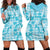 Polu Aloha Hawaii Hoodie Dress Plumeria Lei With Palaka Motif - Polynesian Pride