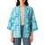 Polu Aloha Hawaii Kimono Plumeria Lei With Palaka Motif - Polynesian Pride