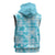 Polu Aloha Hawaii Sleeveless Zip Hoodie Plumeria Lei With Palaka Motif - Polynesian Pride