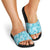 Polu Aloha Hawaii Slide Sandals Plumeria Lei With Palaka Motif - Polynesian Pride