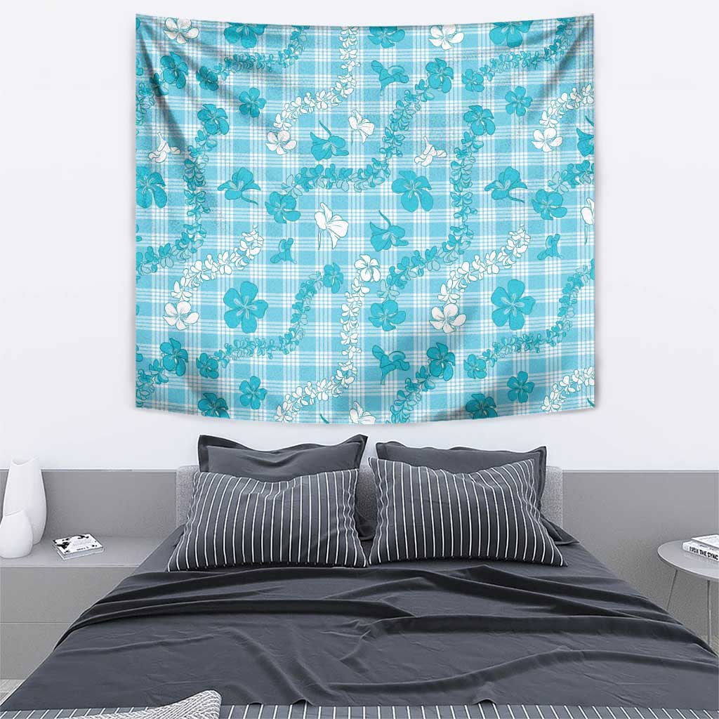 Polu Aloha Hawaii Tapestry Plumeria Lei With Palaka Motif - Polynesian Pride