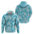 Polu Aloha Hawaii Zip Hoodie Plumeria Lei With Palaka Motif - Polynesian Pride