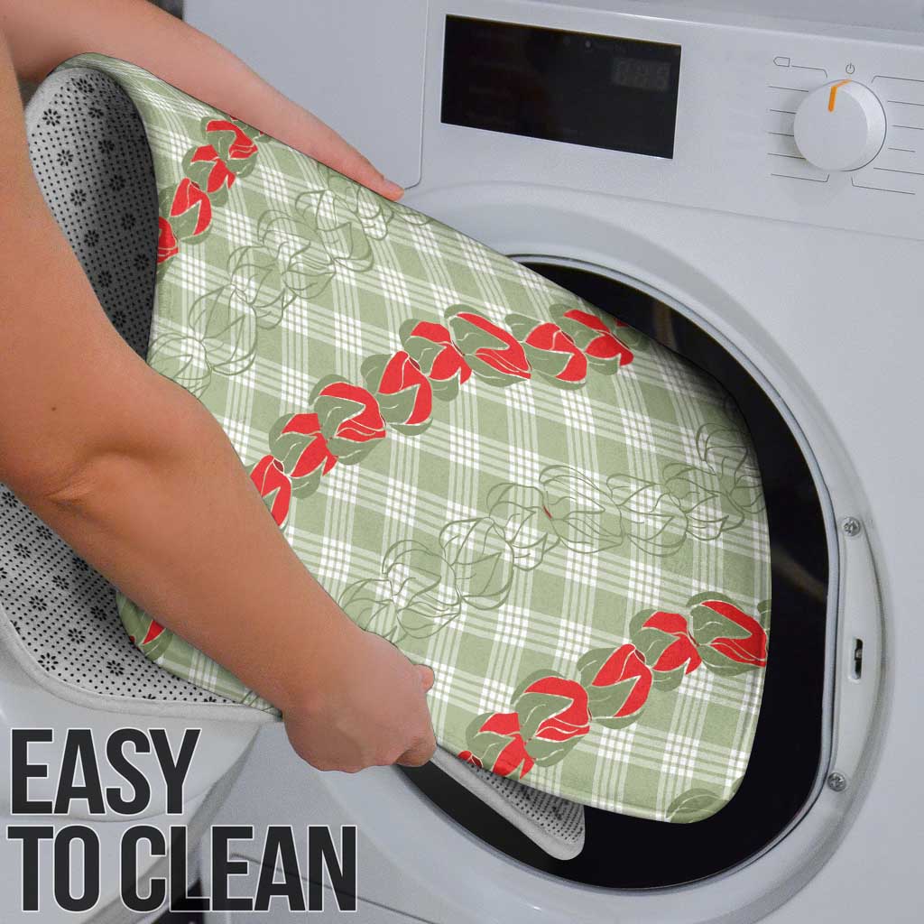 Omaomao Aloha Hawaii Bathroom Set Rosebud Lei With Palaka Motif - Polynesian Pride