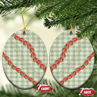 Omaomao Aloha Hawaii Ceramic Ornament Rosebud Lei With Palaka Motif - Polynesian Pride