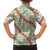 Omaomao Aloha Hawaii Family Matching Long Sleeve Bodycon Dress and Hawaiian Shirt Rosebud Lei With Palaka Motif - Polynesian Pride