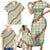 Omaomao Aloha Hawaii Family Matching Short Sleeve Bodycon Dress and Hawaiian Shirt Rosebud Lei With Palaka Motif - Polynesian Pride