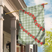 Omaomao Aloha Hawaii Garden Flag Rosebud Lei With Palaka Motif - Polynesian Pride