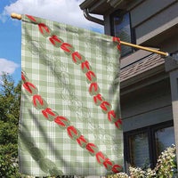 Omaomao Aloha Hawaii Garden Flag Rosebud Lei With Palaka Motif - Polynesian Pride