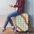 Omaomao Aloha Hawaii Luggage Cover Rosebud Lei With Palaka Motif - Polynesian Pride
