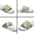 Omaomao Aloha Hawaii Slide Sandals Rosebud Lei With Palaka Motif - Polynesian Pride