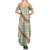 Omaomao Aloha Hawaii Summer Maxi Dress Rosebud Lei With Palaka Motif - Polynesian Pride